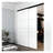 Bypass Sliding Door Hardware with soft close and finger pulls, Track Length-88952573-88952572