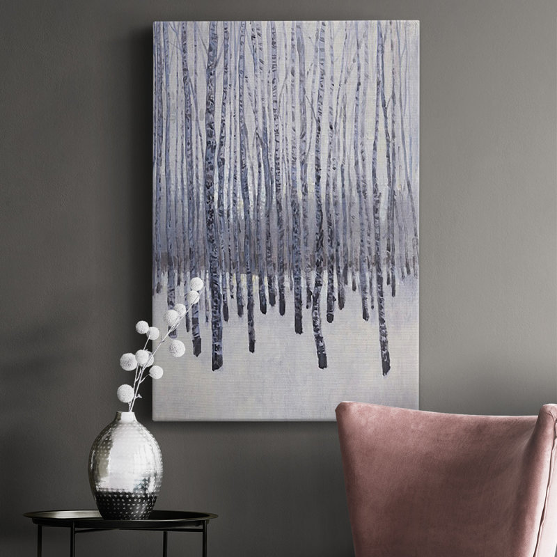 «Bare Trees in Winter II», reproduction sur toile tendue, H 12 po x l 8 po x P 1 po
