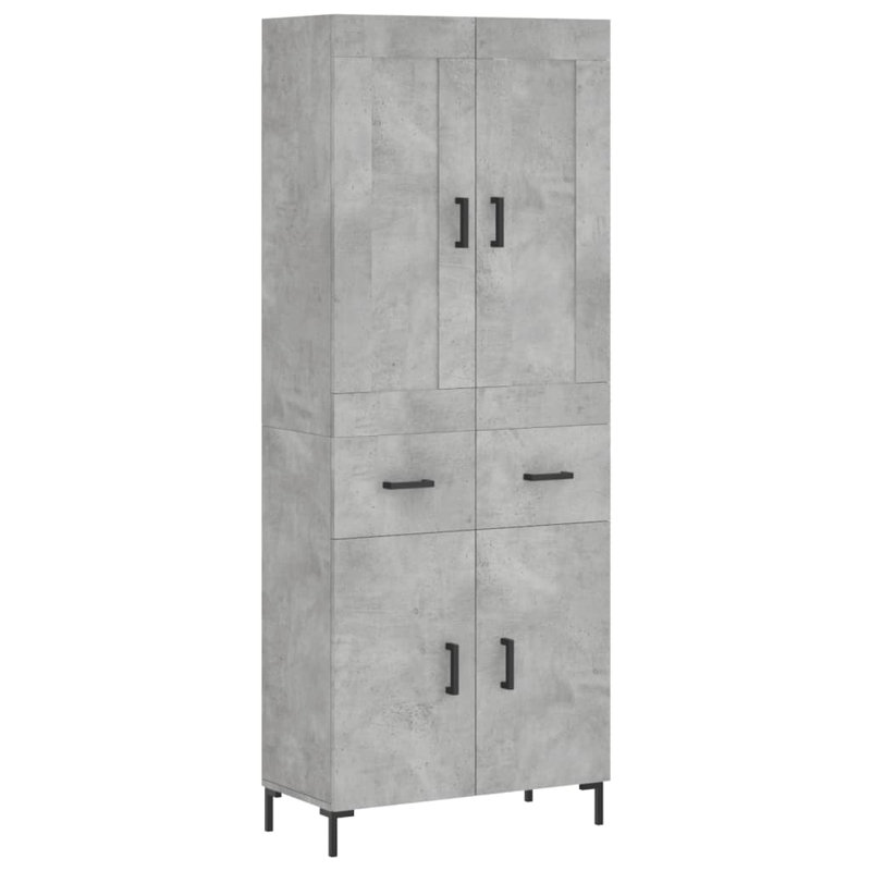 Vendramin 69.5cm Wide Highboard, Concrete Grey