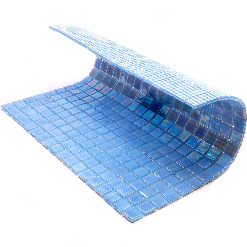 Skosh 0.6" x 0.6" Glass Grid Mosaic Wall & Floor Tile