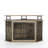 51.15" Corner Dog Crate - Dual-Lock Security & 2-Tier Storage Fits Perfectly with Farmhouse, Industrial & Modern Rustic Styles-4382676