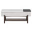 Banc de rangement rembourré avec compartiment caché et support inférieur pour l'organisation du vestibule, du salon et du couloir.-336587004