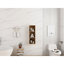 Petites tablettes de rangement murales de 12 pouces, convenant à une petite salle de bain, bureau, pièce de rangement, chêne original