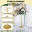 2 pièces 2 pièces pour centre de table de mariage en métal doré 39,37 po