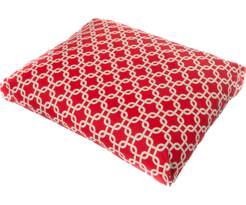 Coussin pour chien Links, Petit (l 26 po x P 20 po x H 5 po), Rouge