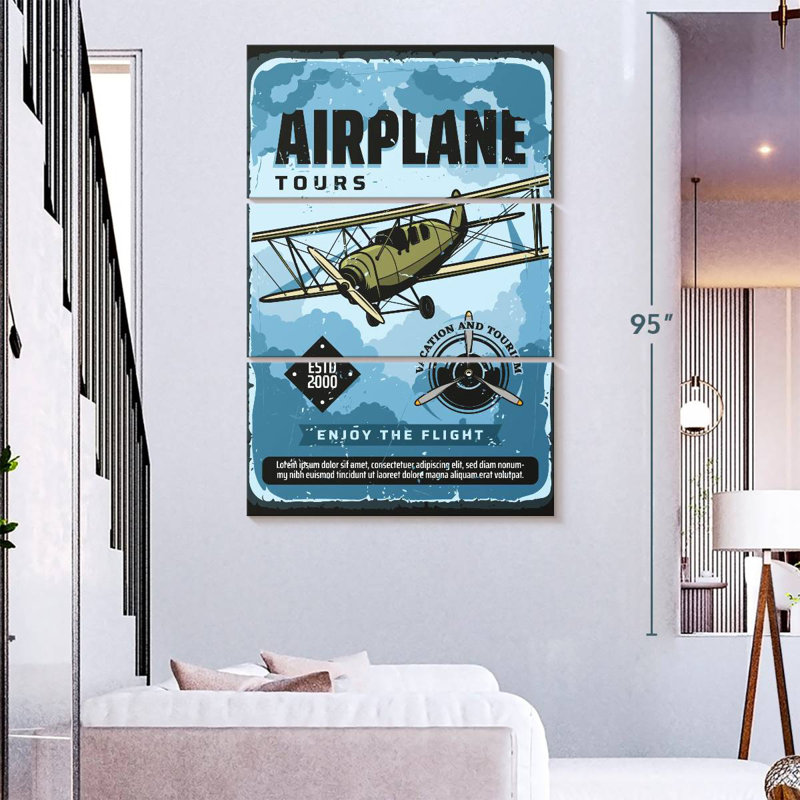 Tours en avion Mehar, H 74 po x l 48 po