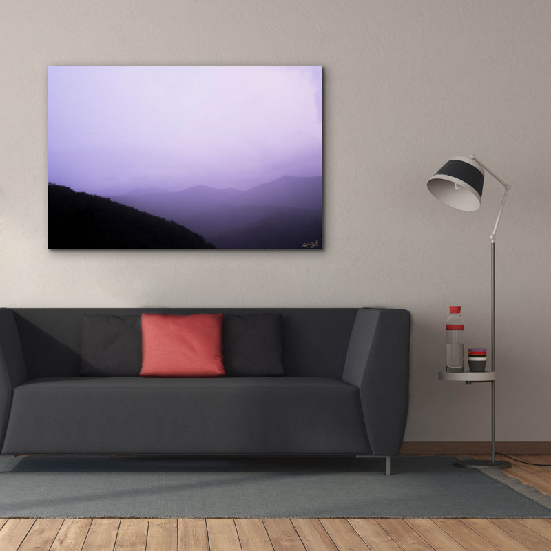  «Purple Sky Landscape» par Life BeautifuLEE, art mural sur toile, 60 po x 40 po, H 40 po x l 60 po