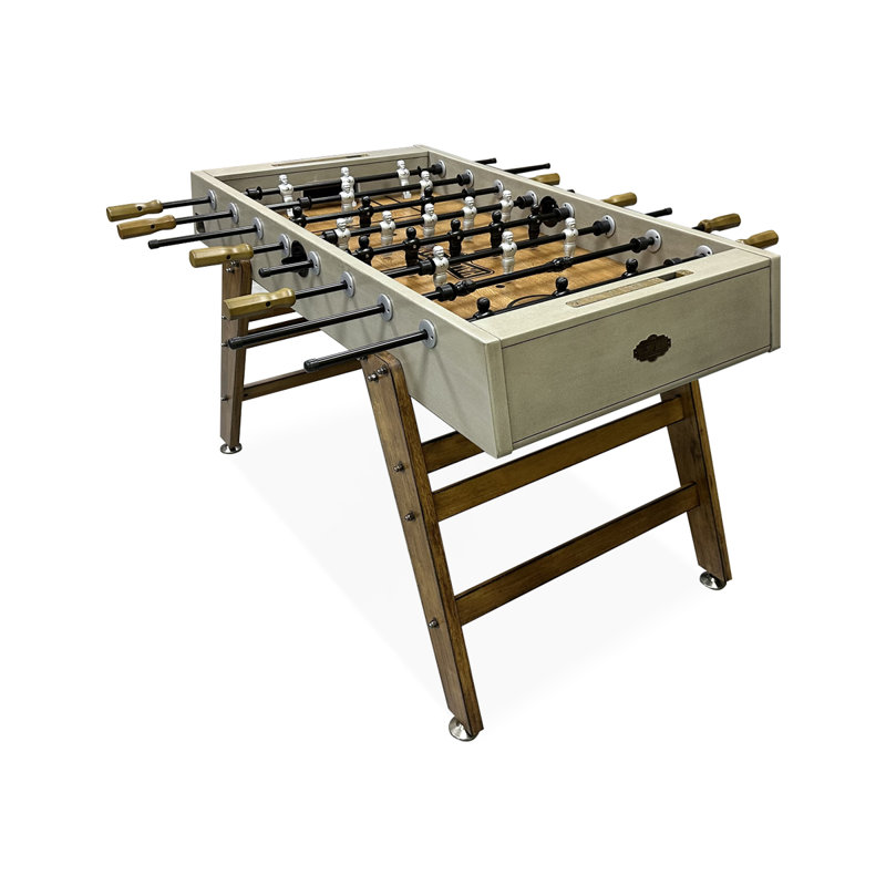 Tables de soccer rectangulaire en bois massif et gris clair LightGray + brun
