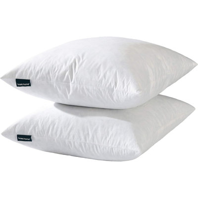 Decorative Throw Pillow Inserts Down Feather Pillow Inserts Square Cotton Fabric Set Of 2