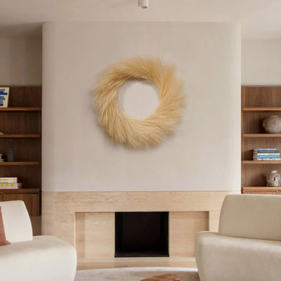 Faux Grass Silk 22'' Wreath