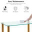 Allysyn 110cm Glass Top Console Table-967928098