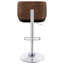 Tabouret de bar réglable écru et chrome-1296029051
