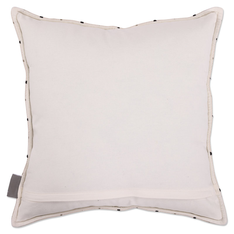 Embroidered Cotton Throw Pillow