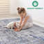 Tapis tissés à la machine Naar Marfi, argent / bleu / abstrait-617522950