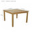 WINDSOR 47" SQUARE TABLE