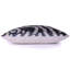 Coussin en velours de soie gris et gris Ikat