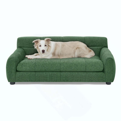 Canapé doux et confortable avec dossier et accoudoirs, adapté aux canapés rectangulaires modernes pour petits et moyens chiens