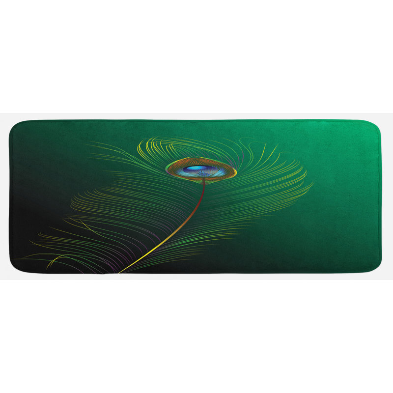 Tapis de cuisine peacock