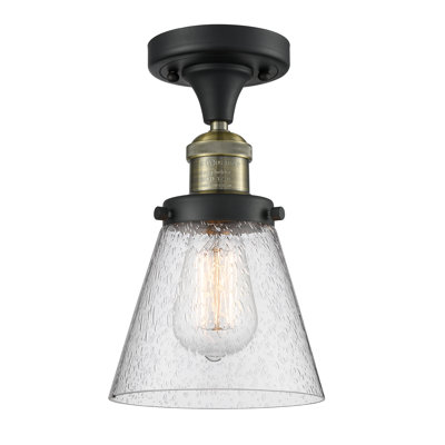 Cone 1 Light Semi-Flush Mount