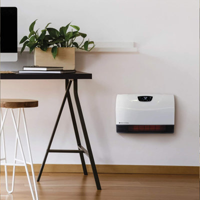 Heat Storm 1500 Watt Infrared WiFi enabled, wall mount  electric space heater with digital thermostat, remote - Smart Line