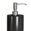 Distributeur de savon liquide en résine noire pour salle de bain et cuisine, durable et polyvalent, élégant et peu encombrant