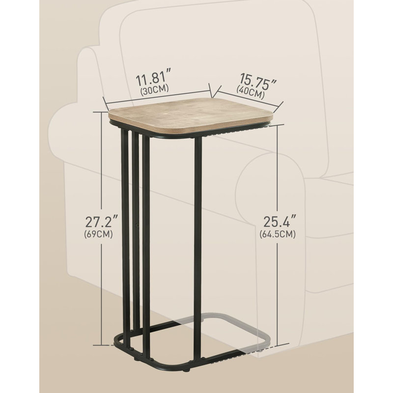 Table de bout en C, Grège