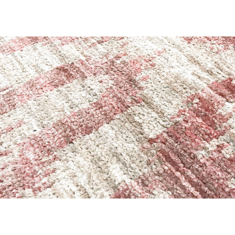Tapis rouille et beige noué à la main de haute qualité
