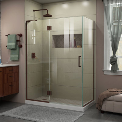 Unidoor-X 47.38" x 72" Rectangle Hinged Shower Enclosure