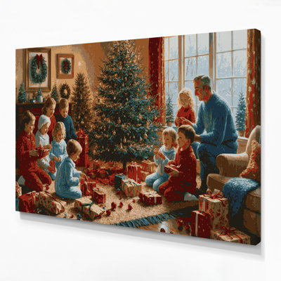 «Christmas Christmas Morning», art mural sur toile