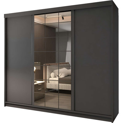 3 Door Manufactured Wood Wardrobe