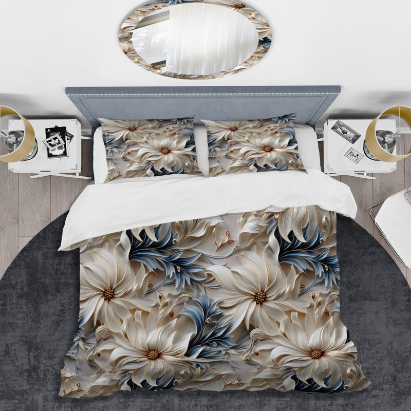Ensemble de housse de couette Exotic, Housse de couette pour grand lit et 2 taies décor