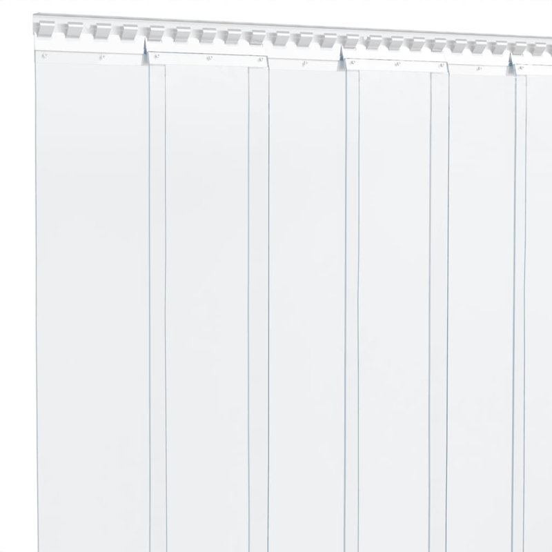 Waterproof Plastic Sheer Curtains, Width 30 x Drop 100 cm, Transparent