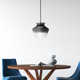 Single Light Glass Dimmable LED Pendant