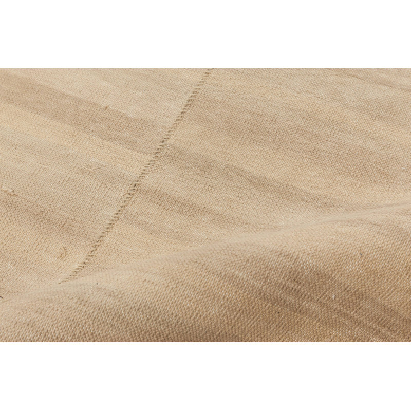 Modern One-of-a-Kind 3'5" X 20'0" New Age Runner Wool Area Rug in Beige