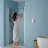 Brushed Nickel 30"W X 72"H Tempered Glass Shower Door - Flexible Installation, To Stains And Scratches With Fold Mechanism Design, Adjustable For Different Spaces