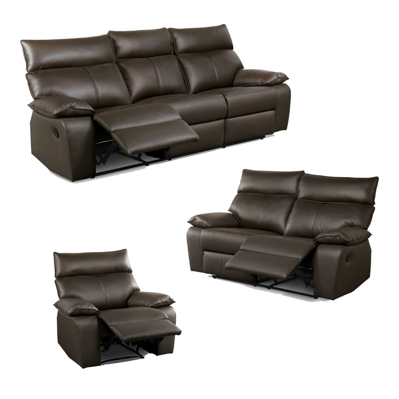 Ensemble de canapé inclinable Floson, 3 pièces