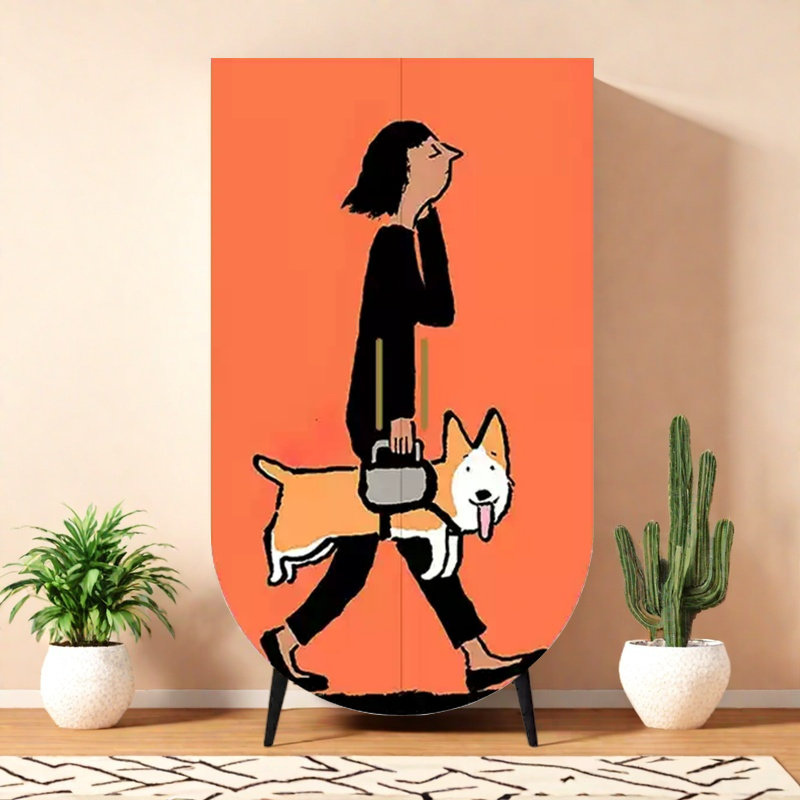 Armoire moderne minimaliste à deux portes
