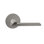 Levier Bravura 943-6 Passage Raleigh sur rose ronde contemporaine en nickel satiné