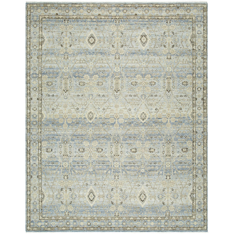 Khorasan Handmade Wool Abstract Area Rug, Rectangle 10' x 14'