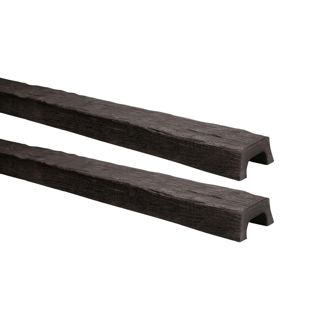 Faux Wood Beam 4 3/8"H x 153"W x 2 1/4" D U Shaped Ceiling Beam (Set of 2) Architectural Products by Outwater L.L.C. 