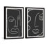 Baidy Dramatic Reactions by Marmont Hill - 2 Piece Single Picture Frame Painting Set