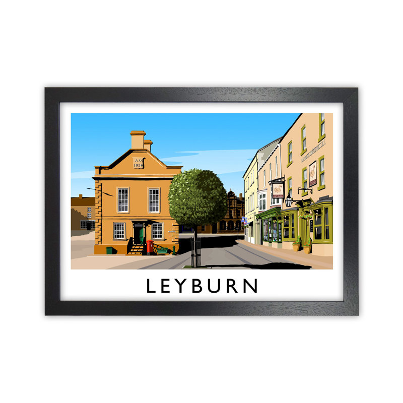 Leyburn 3 by Richard O'Neill - Print, 34cm H x 46cm W x 3cm D, Black Framed