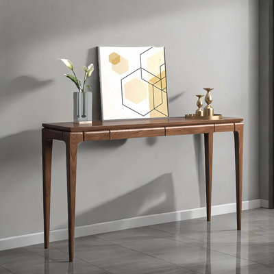 Black Walnut Solid Wood Entryway Console