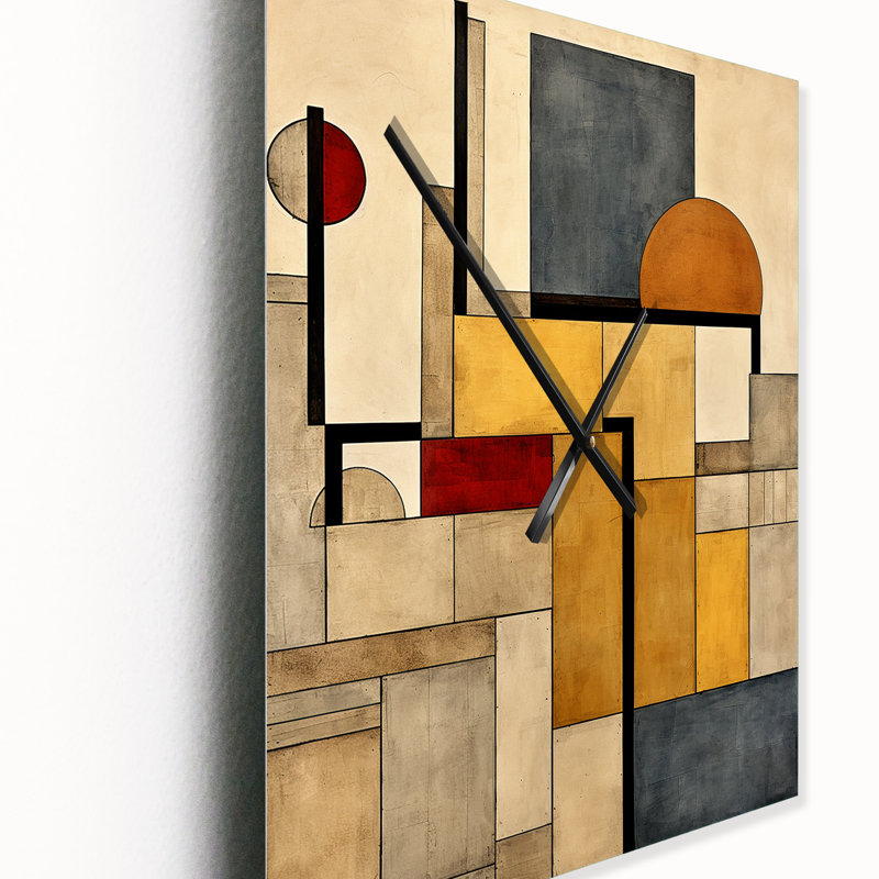 Simplicity Of Beauty Vintage Abstract - horloge murale rétro géométrique moderne, H 28 po x l 12 po x P 1 po