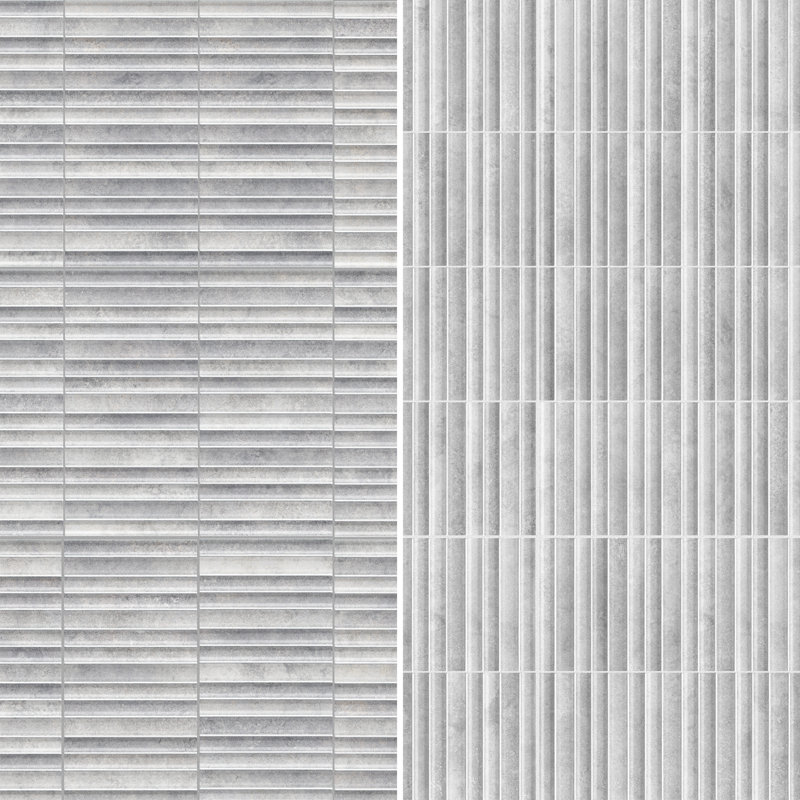 Rubik 5.88" x 11.75" Ceramic Patterned Tile, White