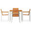 5 Piece Garden Dining Set Solid Wood Acacia-1428186993