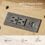 Table de chevet 3 tiroirs avec station de charge Drewery Farmhouse