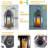 Hanging Solar Lights with Flickering Candle LED