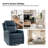 Giselle 26.5" Wide Manual Swivel Rocker Recliner with Metal Base-583672657