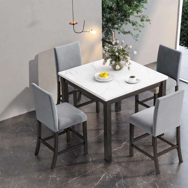 Ensemble de table de salle à manger 5 pièces Elegant
